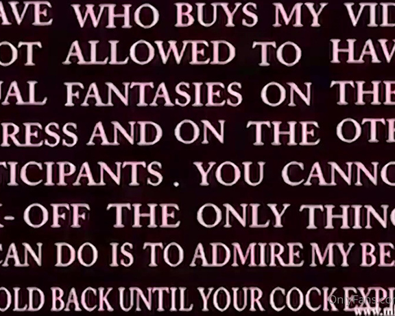 Mistress Iside aka mistressiside OnlyFans - There is one thing in particular that all Mistresses cant stand it is to see a slave who tries