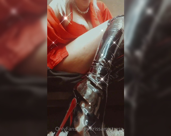 Goddess Samariel aka krissamistress OnlyFans - Lick my spits of my boots before they dripp