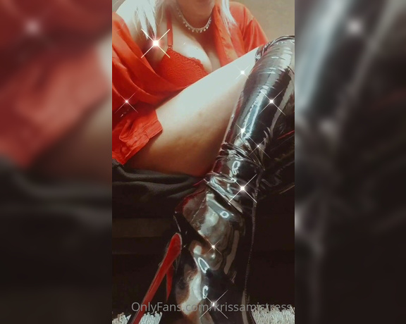 Goddess Samariel aka krissamistress OnlyFans - Video Lick the spit of my boots loser while u dream of leaving your boring wife for