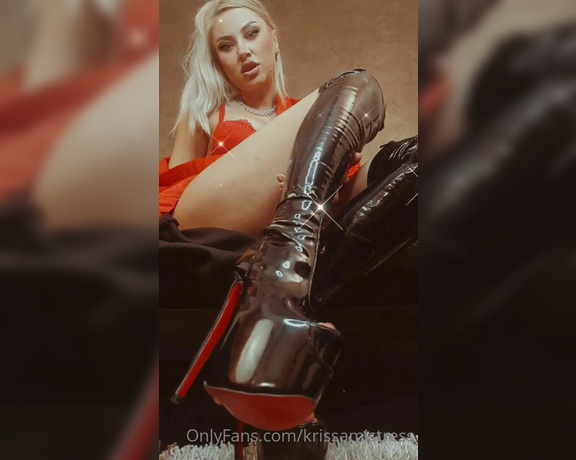 Goddess Samariel aka krissamistress OnlyFans - Video Lick the spit of my boots loser while u dream of leaving your boring wife for