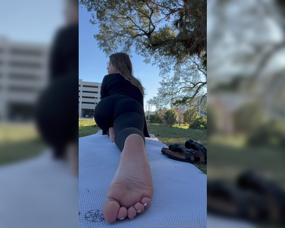 Goddess Demi aka urgoddessdemi OnlyFans - Doing yoga stretches enjoy