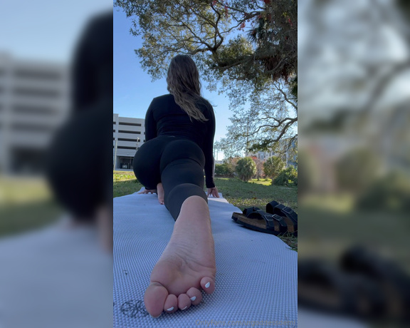 Goddess Demi aka urgoddessdemi OnlyFans - Doing yoga stretches enjoy