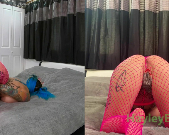 Hayley B aka hayley_b OnlyFans - Day 3 blue hair throwback