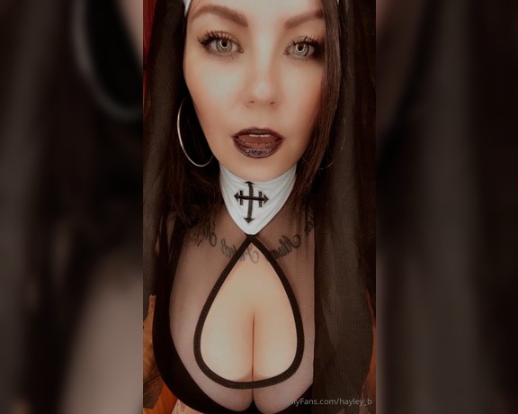 Hayley B aka hayley_b OnlyFans - I’m here to deal with your sins SECRET SNAP MEMBERS ENJOY THE EXTENDED FOOTAGE