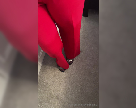 Raven Charm UK aka ravencharmuk OnlyFans - Lady in Red x I love this suit x All the curves in all the right places