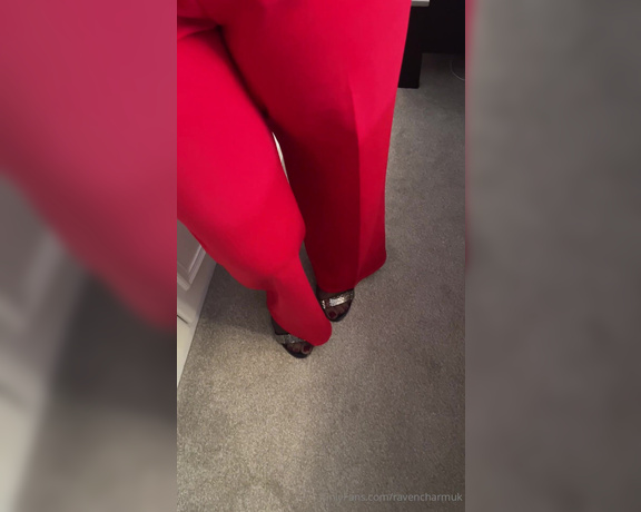 Raven Charm UK aka ravencharmuk OnlyFans - Lady in Red x I love this suit x All the curves in all the right places