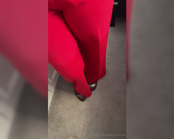 Raven Charm UK aka ravencharmuk OnlyFans - Lady in Red x I love this suit x All the curves in all the right places