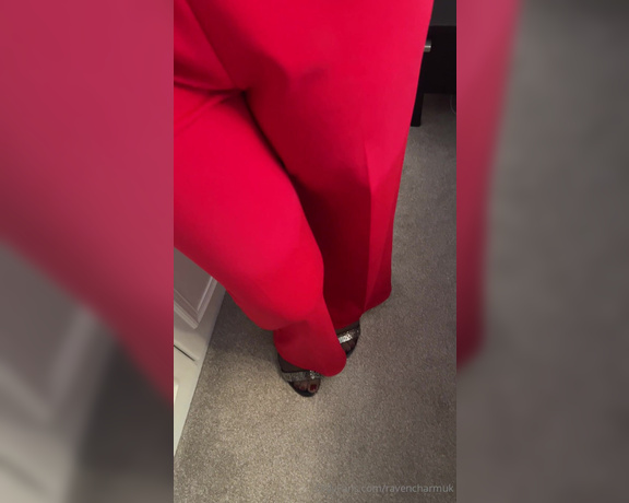 Raven Charm UK aka ravencharmuk OnlyFans - Lady in Red x I love this suit x All the curves in all the right places