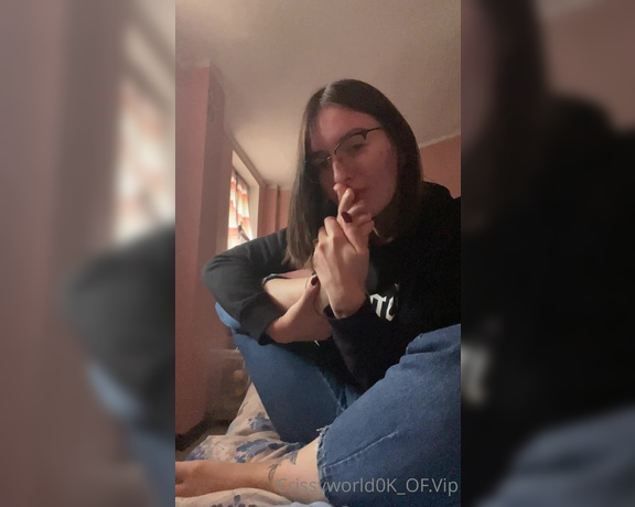 Crissyworld0k aka crissyworld0k OnlyFans - Self worship video