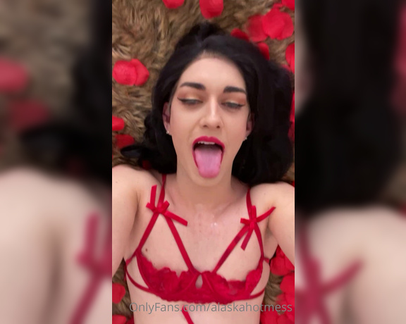 Goddess Alaska aka alaskahotmess OnlyFans - So I got too horny and came everywhere all over myself I even got some in my mouth, was so hot