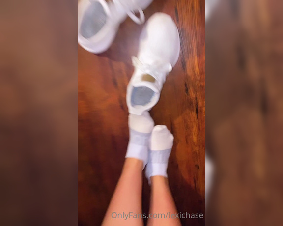 Miss Lexi Chase aka lexichase OnlyFans - Wearing the same socks and shoes as I did yesterday… getting them extra stinky for my foot slave! 2