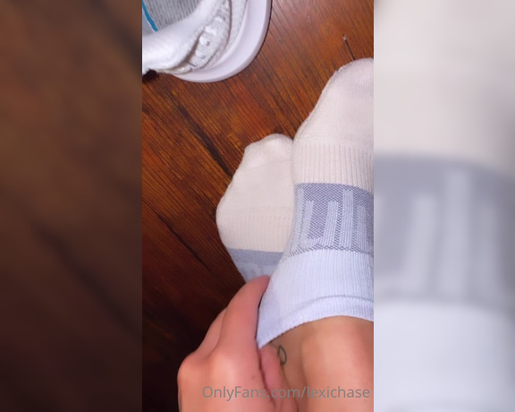 Miss Lexi Chase aka lexichase OnlyFans - Wearing the same socks and shoes as I did yesterday… getting them extra stinky for my foot slave! 3