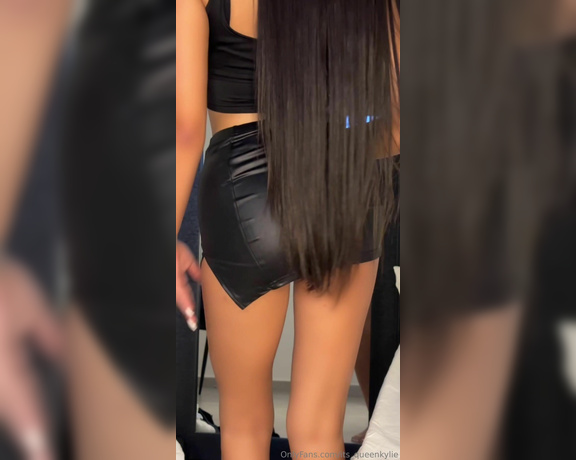 Its queen kylie aka its_queenkylie OnlyFans - Guess which underwear I got under this sexy skirt and watch it in your dm after to see if you were 1