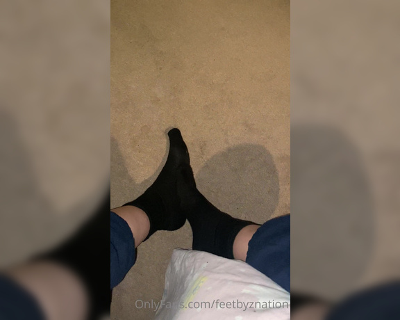 QueenZ’sFeet aka feetznation OnlyFans - Finally taking my socks off after a long day of painting my Aunts house dirty dirty