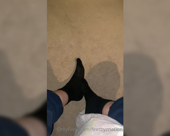 QueenZ’sFeet aka feetznation OnlyFans - Finally taking my socks off after a long day of painting my Aunts house dirty dirty