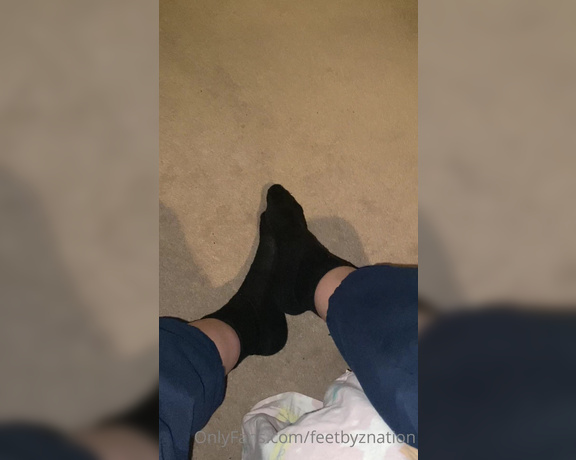 QueenZ’sFeet aka feetznation OnlyFans - Finally taking my socks off after a long day of painting my Aunts house dirty dirty