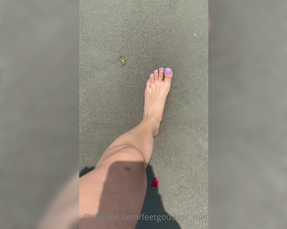 Goddess Mel aka feetgoddess_mel OnlyFans - I went to the beach today