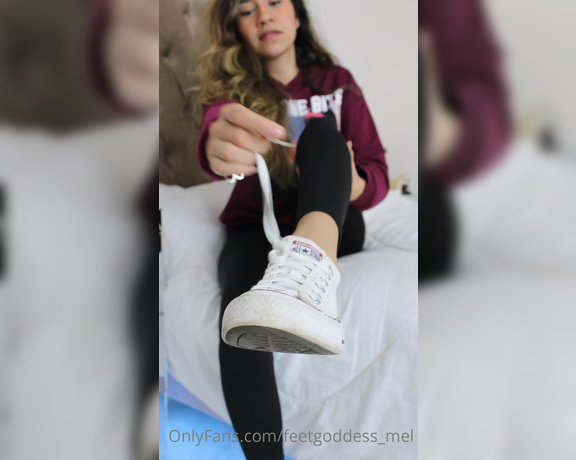 Goddess Mel aka feetgoddess_mel OnlyFans - A bird told me some of you wanted a taking off my shoes and socks video here you go my spoiled foo