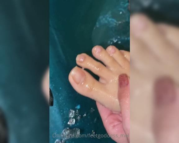 Goddess Mel aka feetgoddess_mel OnlyFans - Come exfoliate my pretty feet with me! With a little bit of ASMR with the water running Please