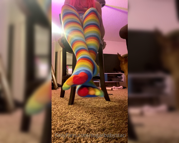 Stacisfeet aka stacisfeet OnlyFans - Rainbow toe socks 9