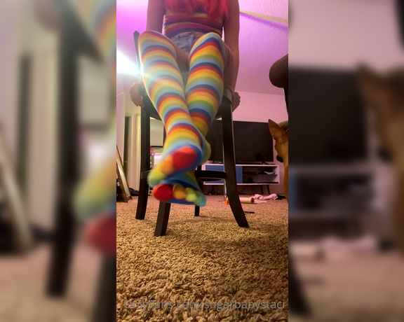 Stacisfeet aka stacisfeet OnlyFans - Rainbow toe socks 9