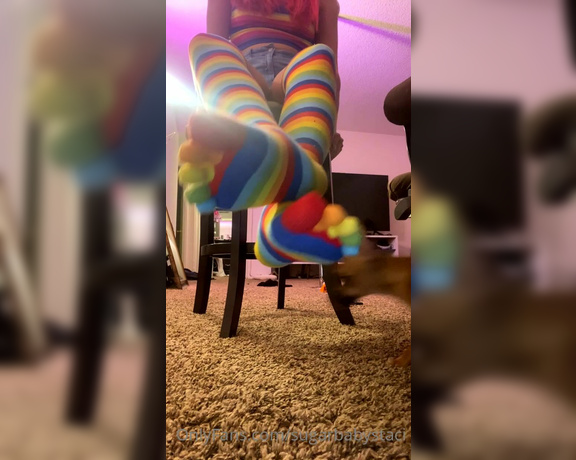 Stacisfeet aka stacisfeet OnlyFans - Rainbow toe socks 9