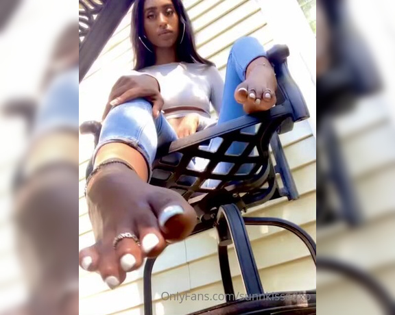 Sunn Kissed XO aka sunnkissedxo OnlyFans - New Pedi  You all know I’m obsessed with white toes On another note… Don’t my tits look supe