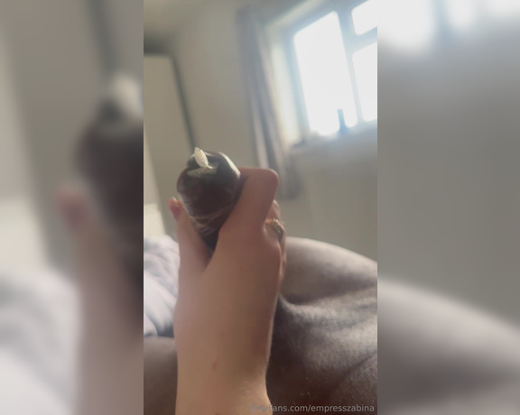 EmpressZabina aka empresszabina OnlyFans - I want you to eat the cum out of this condom