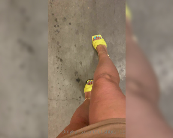 Foot fetish blonde aka fetishblonde OnlyFans - Talking to you about how sweaty my perfect feet are after a long day of work You know you want th 1