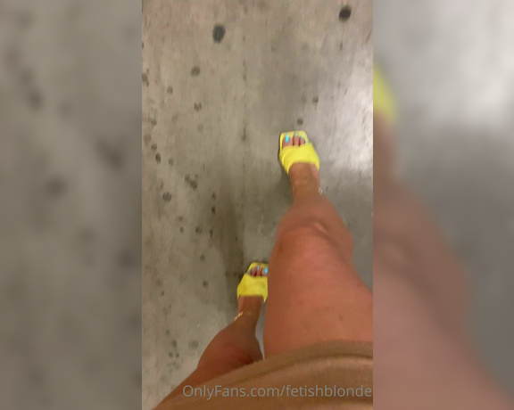 Foot fetish blonde aka fetishblonde OnlyFans - Talking to you about how sweaty my perfect feet are after a long day of work You know you want th 1