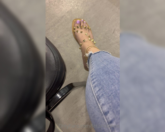 Foot fetish blonde aka fetishblonde OnlyFans - Could you keep your concentration while I was next to you with this amazing pedicure… this is a full