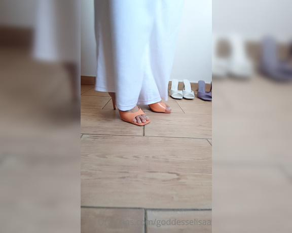 Goddess Elisa aka goddesselisaa OnlyFans - Three different clogs