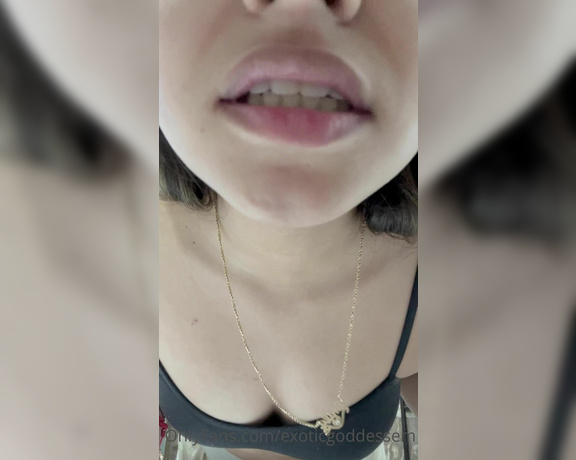 Goddess Em aka exoticgoddessem OnlyFans - POV you have a spit & morning breath fetish 2