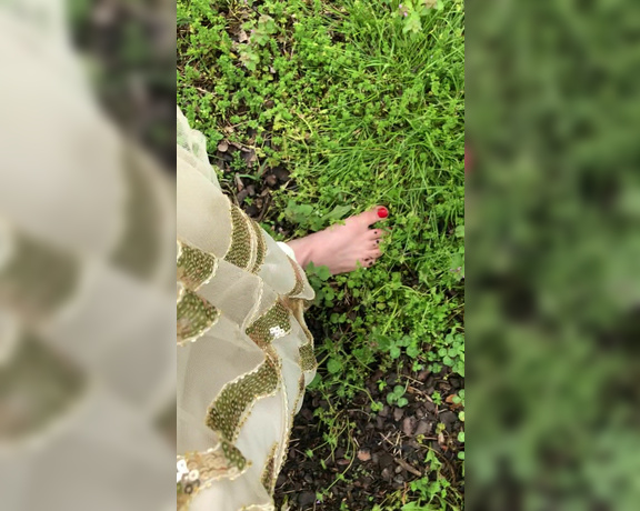 Ms Tomorrow aka dommetomorrow OnlyFans - #Goddess in the garden, Royal #Feet in the grass
