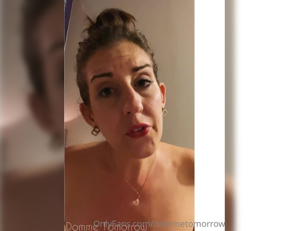 Ms Tomorrow aka dommetomorrow OnlyFans - Video message from the bath