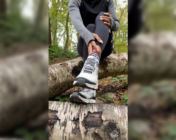 StillSinning aka stillsinning OnlyFans - Hour long forest run makes for the sweatiest socks