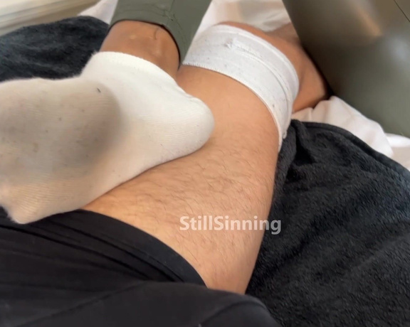 StillSinning aka stillsinning OnlyFans - My 2 day worn ankle socks make him explode Like my tits