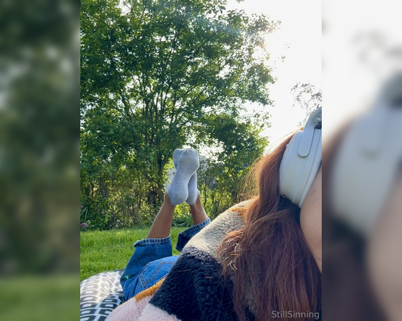 StillSinning aka stillsinning OnlyFans - I like to chill and read in the park when the weather is nice  I also started a new book called 1