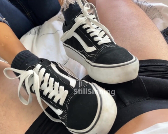 StillSinning aka stillsinning OnlyFans - I want your cummy load on my dirty Vans