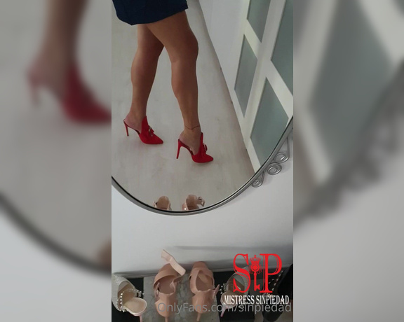 Mistress SinPiedad aka Sinpiedad Onlyfans - Do you want more clips with this heels