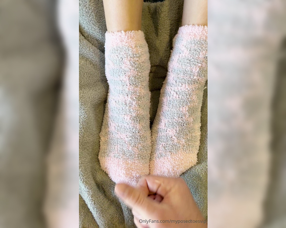 Brooke Jones aka myposedtoesvip OnlyFans - Fuzzy sock lovers this one is for you! Would you love my soft fuzzy socks stroking your cock Or 2