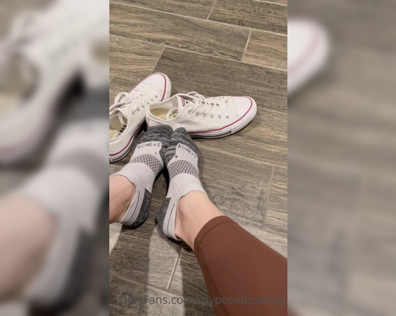 Brooke Jones aka myposedtoesvip OnlyFans - Little converse and sock removal for today  You want to worship them