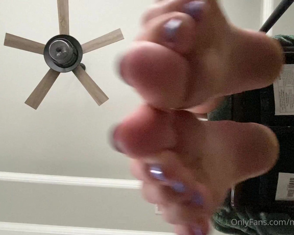 Brooke Jones aka myposedtoesvip OnlyFans - Cum watch my soles as I dangle my flip flops Imagine your face right below my chair watching my sol