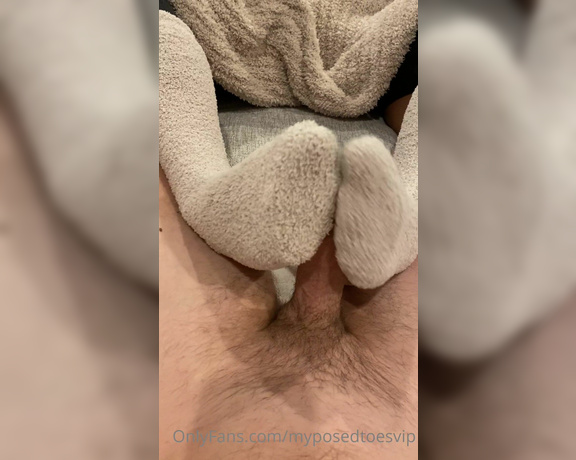 Brooke Jones aka myposedtoesvip OnlyFans - Fuzzy socks and a black pedi, what could be better Enjoy this almost 12 minute footjob video