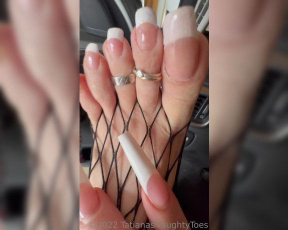 Tatianasnaughtytoes aka tatianasnaughtytoes OnlyFans - In the car coming back from work, can’t wait for tomorrow!