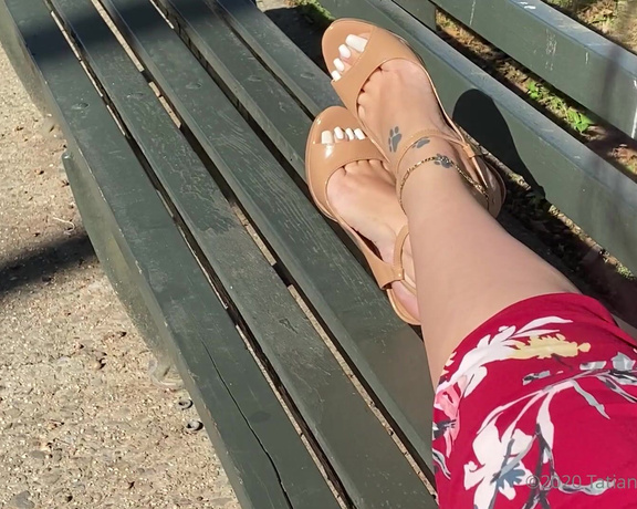 Tatianasnaughtytoes aka tatianasnaughtytoes OnlyFans - NEW 20201020 White Pedicure  Nude Heels2 Decided to do a second video as the first one came out soo