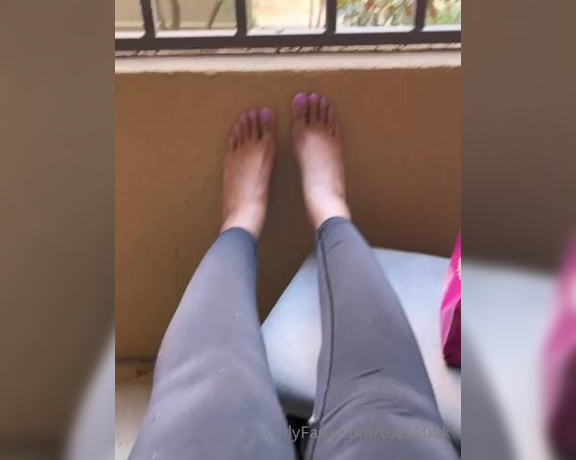 100K Toes aka toes100k OnlyFans - I’m outside, but not outside outside