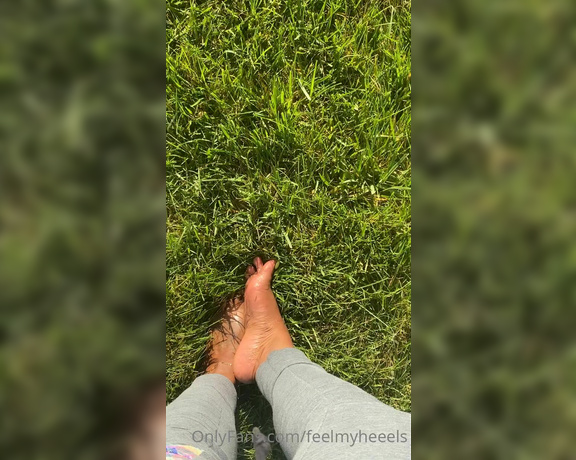 Goddess Smokey aka goddesssmokeyyy OnlyFans - Walks in the grass, toe wiggling 1