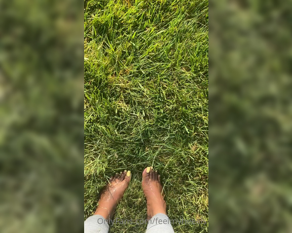 Goddess Smokey aka goddesssmokeyyy OnlyFans - Walks in the grass, toe wiggling 2