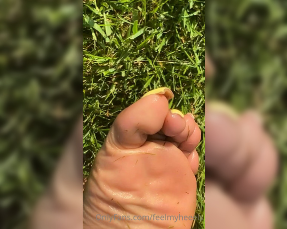 Goddess Smokey aka goddesssmokeyyy OnlyFans - Walks in the grass, toe wiggling 2